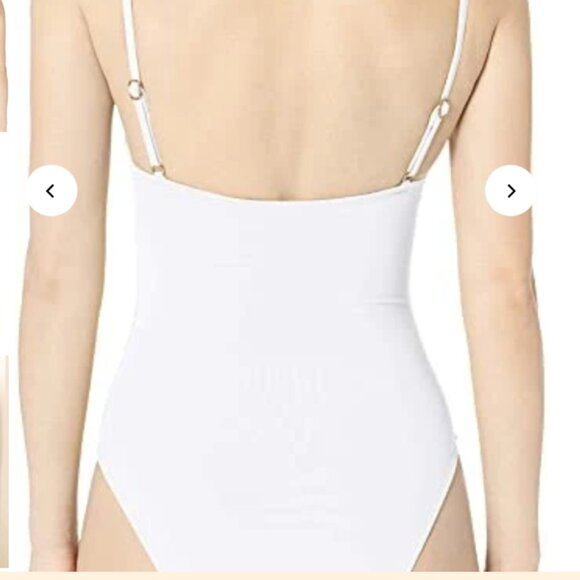 *SALE* Anne Cole's Stunning Classic High Rise White One-Piece White Swimsuit NWT - Picture 4 of 4